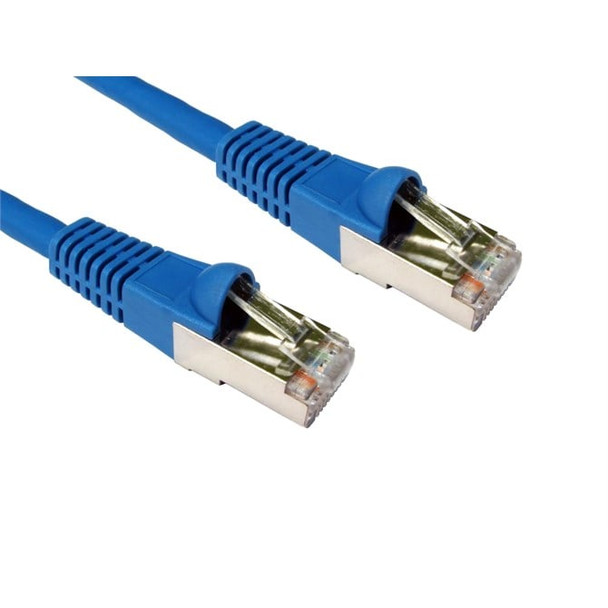 Cables Direct 2m CAT6a M - M networking cable S/FTP S-STP Blue ART-102B
