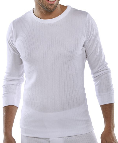 Beeswift Thermal Vest Long Sleeve White Size XXL THVLSWXXL