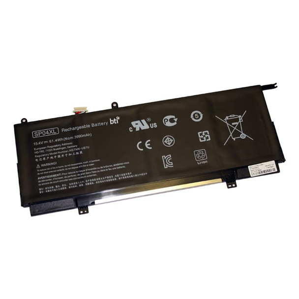 BTI L28764-005 compatible 61.4Wh 4-cell battery for HP SPECTRE X360 CONVERTIBLE L28764-005-BTI