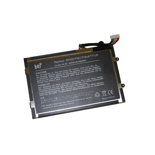 BTI KR08P6X6 compatible 63Wh 4-cell battery for ALIENWARE M11X R1 R3 M14X R1 R2 KR08P6X6-BTI