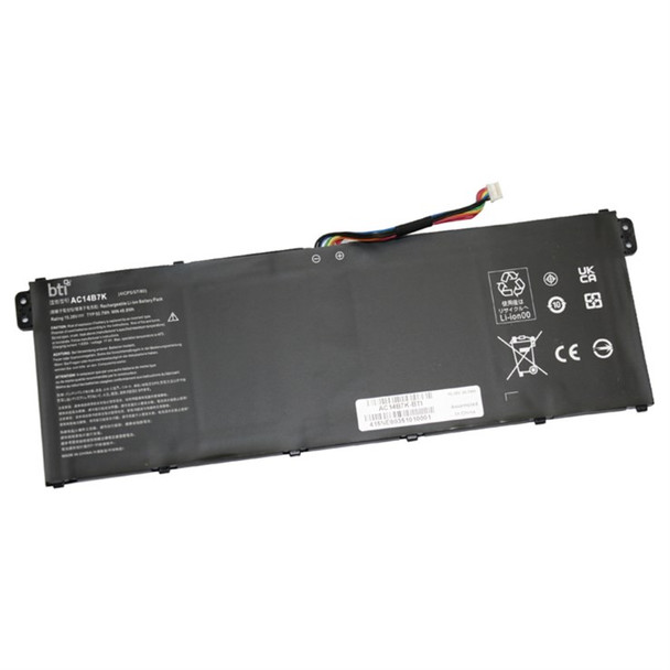 BTI AC14B18J compatible 50.7Wh 4-cell battery for ACER ASPIRE V3-371 V3-111P V3- AC14B18J-BTI