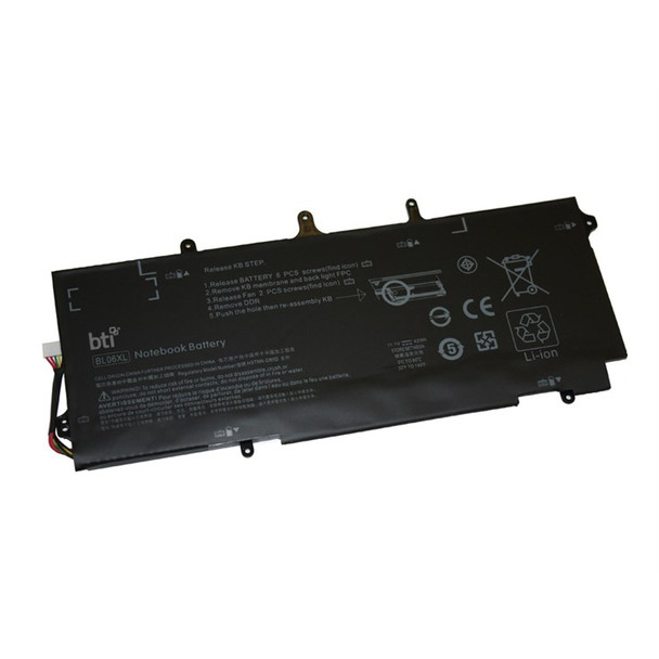 BTI 722236-271 compatible 42Wh 3-cell battery for HP FOLIO 1040 G0 G1 G2 722236-271-BTI