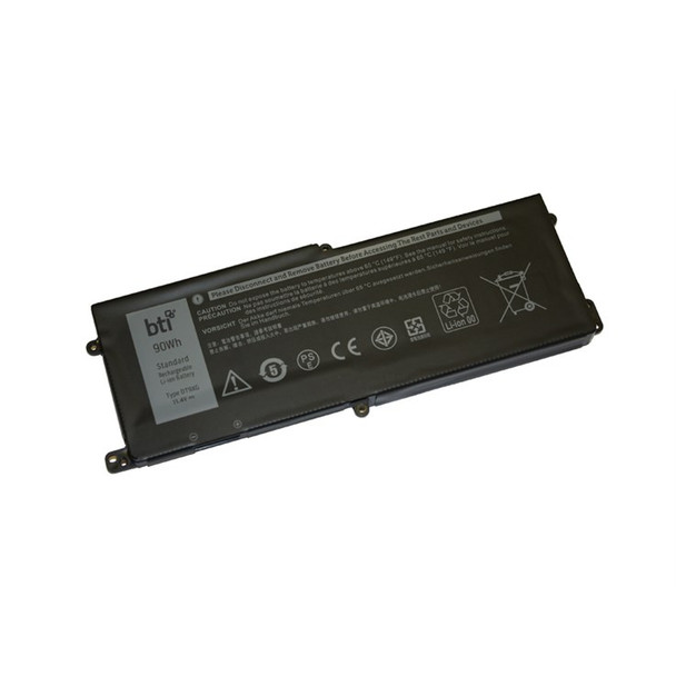 BTI 90Wh 6 cell DT9XG compatible battery for DELL ALIENWARE AREA 51M R2 ALIENWAR DT9XG-BTI