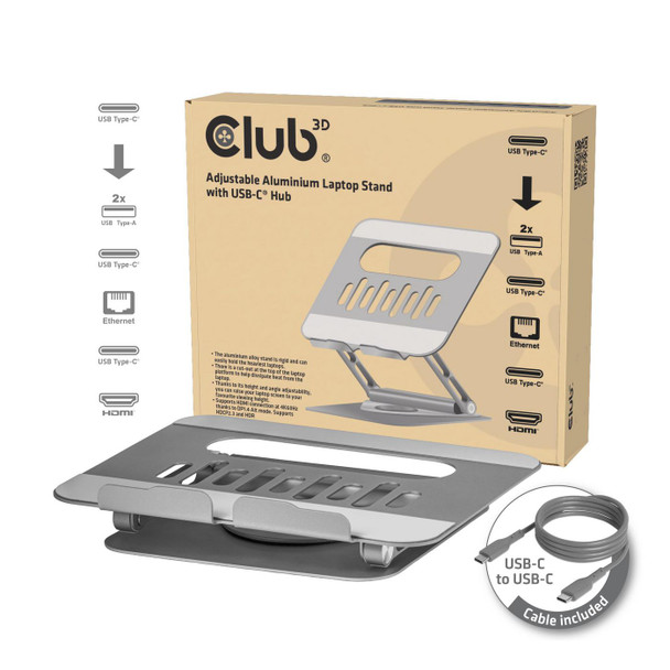 Club3D CSV-2554 Adjustable Aluminium Laptop CSV-2554