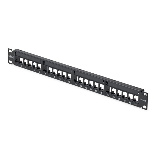 StarTech.com C6PANELUTP241UCM 24 Port 1U Blank Keystone C6PANELUTP241UCM
