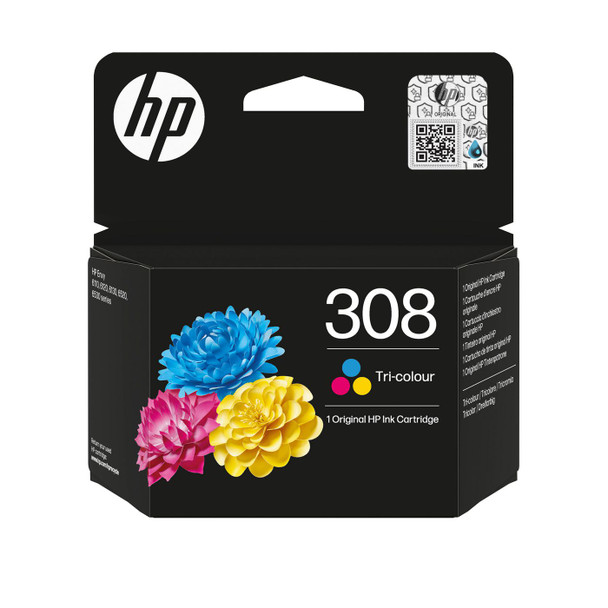 HP 7FP20UE#LS1 308 Tri-Color Original Ink 7FP20UE#LS1