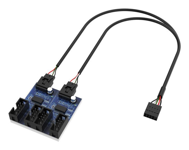 Akasa AK-CBUB64-30BK Interface Hub 480 Mbit/S AK-CBUB64-30BK