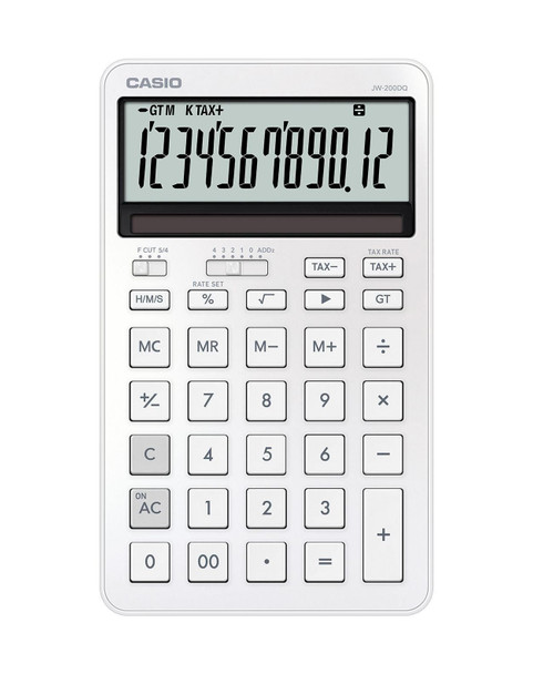 Casio JW-200DQ-WE Jw-200Dq Calculator Desktop JW-200DQ-WE