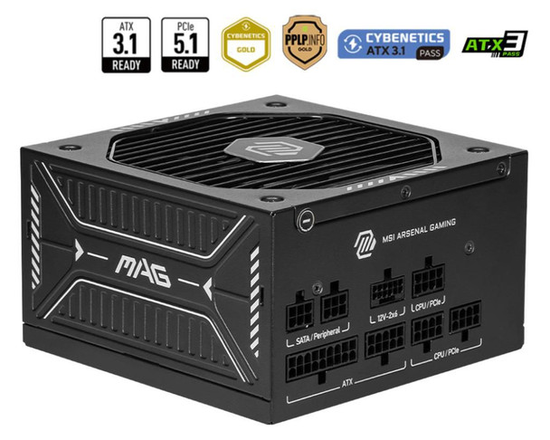 MSI 306-7ZPHX11-HD8 Mag A750Gls Pcie5 Power 306-7ZPHX11-HD8