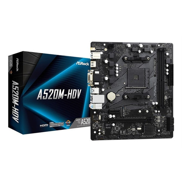 Asrock A520M-HDV Socket AM4 Micro ATX A520M-HDV