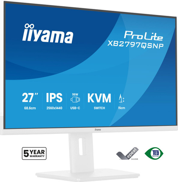 iiyama XB2797QSNP-W1 27" QHD Business USB-C 96W PD XB2797QSNP-W1