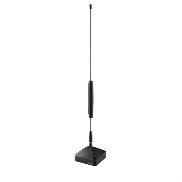 Hama Basic Indoor Aerial for DAB+ DAB DVB-T2 FM Passive Bar 36cm Black 00221081