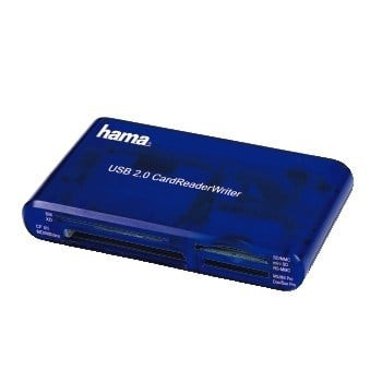 Hama 35in1 USB 2.0 Multi Card Reader 480 Mbit/s Blue 00055348