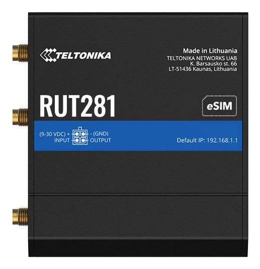 Teltonika Networks RUT281000000 RUT281 Global. EU PSU 4G RUT281000000