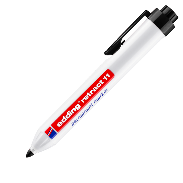 edding 11 Retract Permanent Marker Black Box of 10 EDD11001