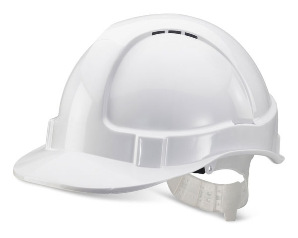 Beeswift Economy Vented Safety Helmet White BBEVSHW
