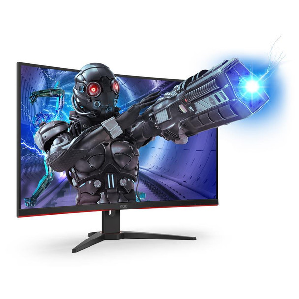 Aoc C32G2ZE/BK 31.5" Widescreen Va Led Black/Red Curved Monitor 1920X1080/1Ms/1X C32G2ZE/BK