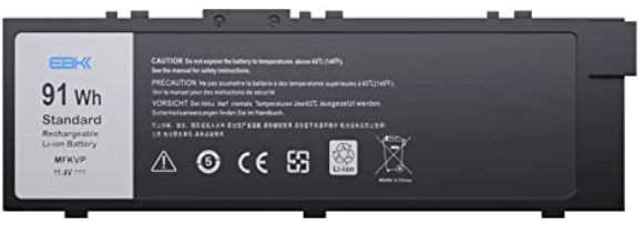 Dell MFKVP Battery. 72WHR. 6 Cell. MFKVP