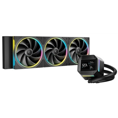 Deepcool Lm360 Liquid Cpu Cooler With 2.4" Ips Display 360Mm Aio Triple 120Mm Ar R-LM360-BKDMMC-1