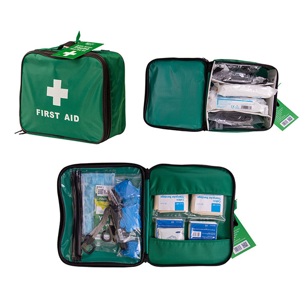 Click Medical Pact Public Access Trauma Kit In Bag Green CM0181