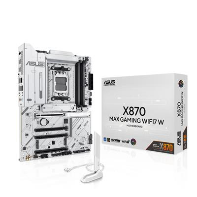 Asus X870 MAX GAMING WIFI7 W White Socket Am5/X870/Ddr5/S-Ata 6Gb/S/Atx X870 MAX GAMING WIFI7 W