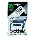 Brother Labelling Tape - 12mm Black/White Blister label-making tape M MK231BZ