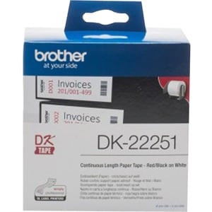 Brother Label Tape 62 Mm Width White Paper 1 Roll DK22251