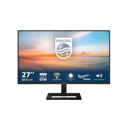 Philips 27E1N1600Ae 27" Class Wqhd Led Monitor 16:9 Textured Black 68.6 Cm 27" V 27E1N1600AE/00