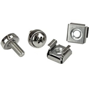Startech 100 Pkg M5 Mounting Screws And Cage Nuts for Server Rack Cabinet Rack S CABSCREWM52