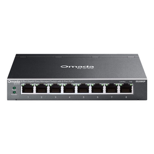 TP-Link Omada ES208GP Network Switch Managed L2 Gigabit Ethernet 10/100/1000 Pow ES208GP
