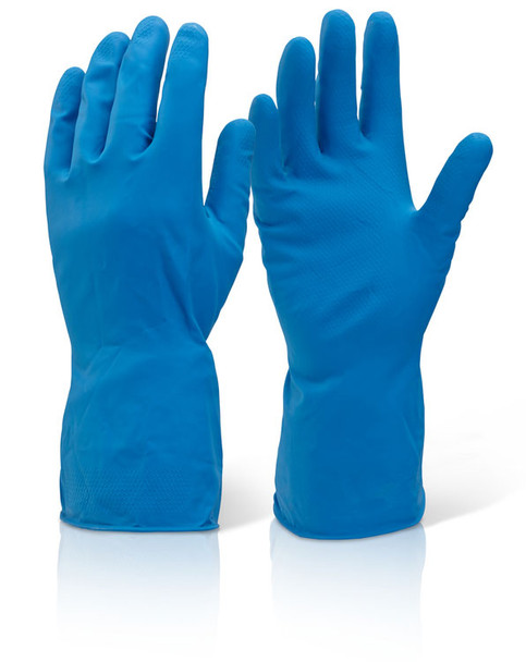 Beeswift Household Medium Weight Gloves Blue Size XL HHMWBXL
