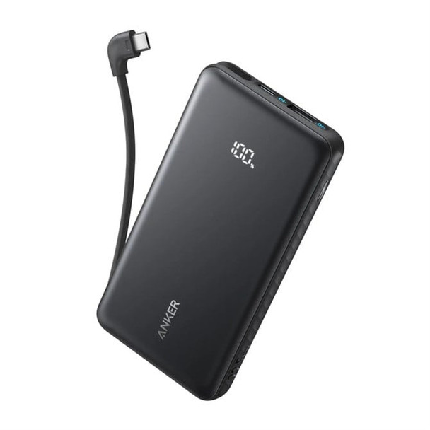 Anker ZOLO POWERBANK 10K 22.5W USB-C CABLE Black A110DH11