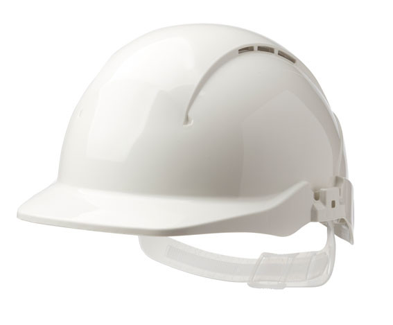 Centurion Concept Core Full Peak Ratchet Vented Safety Helmet White CNS09CWF