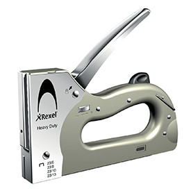 Rexel 2101209 Heavy Duty Tacker Satin Chrome HEAVYDUTYTACKER