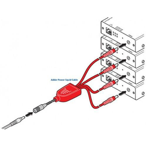 Adder CAB-XSERIES-4WAY-PWR 600mm Male 2.5 mm power plug CAB-XSERIES-4WAY-PWR