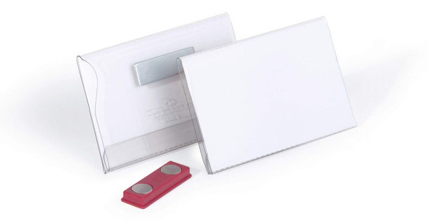 Durable Conference Magnet Name Badge Holders & Inserts PK25 54x90mm 811719