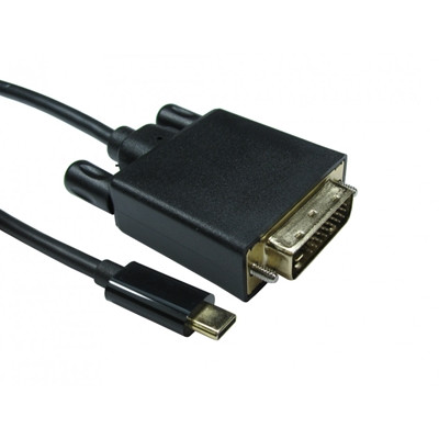 Usb-C To Dvi 4K 30Hz 1 Meter Black Data Cable USB3C-DVI-1M