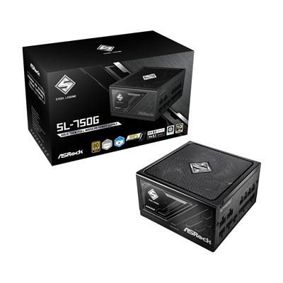 Asrock Steel Legend Sl-750G 750W Atx Power Supply Unit 80 Plus Gold Certified 12 90-UXS075-GFGAAA