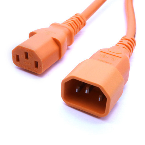 Cablenet 2m C14 - C13 Orange PVC 1.0mm Power Lead 42-2673