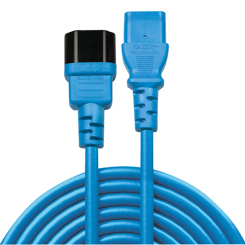 Lindy 1M Iec C13 Extension Cable Blue. Cable Length: 1 M Connector 1: C14 Couple 30471