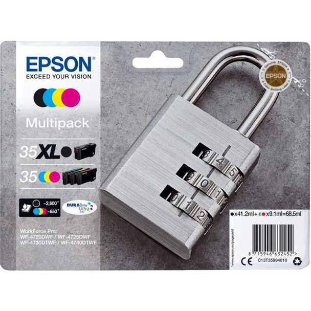 Epson Padlock C13T35994010 ink cartridge 1 pcs Original High XL Yield Black Cyan C13T35994010
