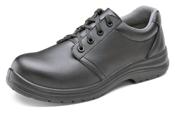 Beeswift Micro-Fibre Tie Shoe S2 Black Size 6 CF82306