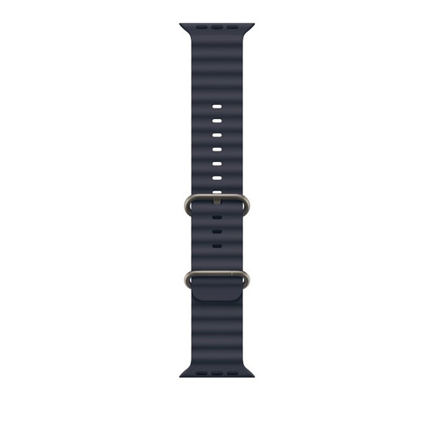 Apple 49mm Navy Ocean Band - Natural Titanium Finish MXTH3ZM/A