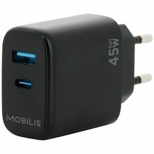 Mobilis 45 W Ac Adapter Universal Adapter 1 Usb 1 Usb Type-C for Notebook Tablet 001363