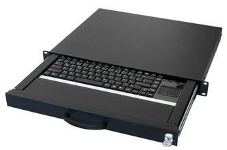 Aixcase AIX-19K1DETP-B Keyboard - rack-mountable - AIX-19K1UKDETP-B