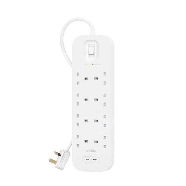 Belkin SRB004CA2M Connect White 8 Ac OutletS SRB004CA2M
