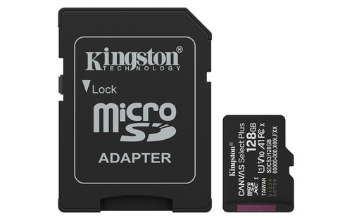 Kingston Technology 128Gb Microsdxc Canvas Select Plus Gen3 150Mb/S A1 Card + Ad SDCS3/128GB