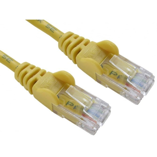 Cables Direct Cat5e UTP 1m networking cable Yellow 99TRT-601Y