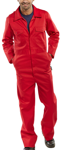 Beeswift Boilersuit Red Size 54 PCBSRE54