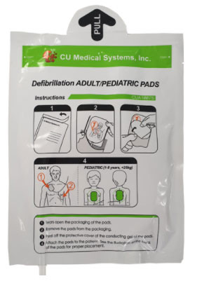 Cu Medical Adult/Child Defibrillator Pads for Sp1 White CM1227